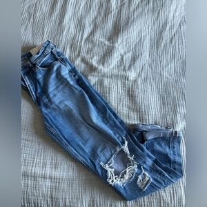 American Eagle Outfitters Blue Distressed Jeans